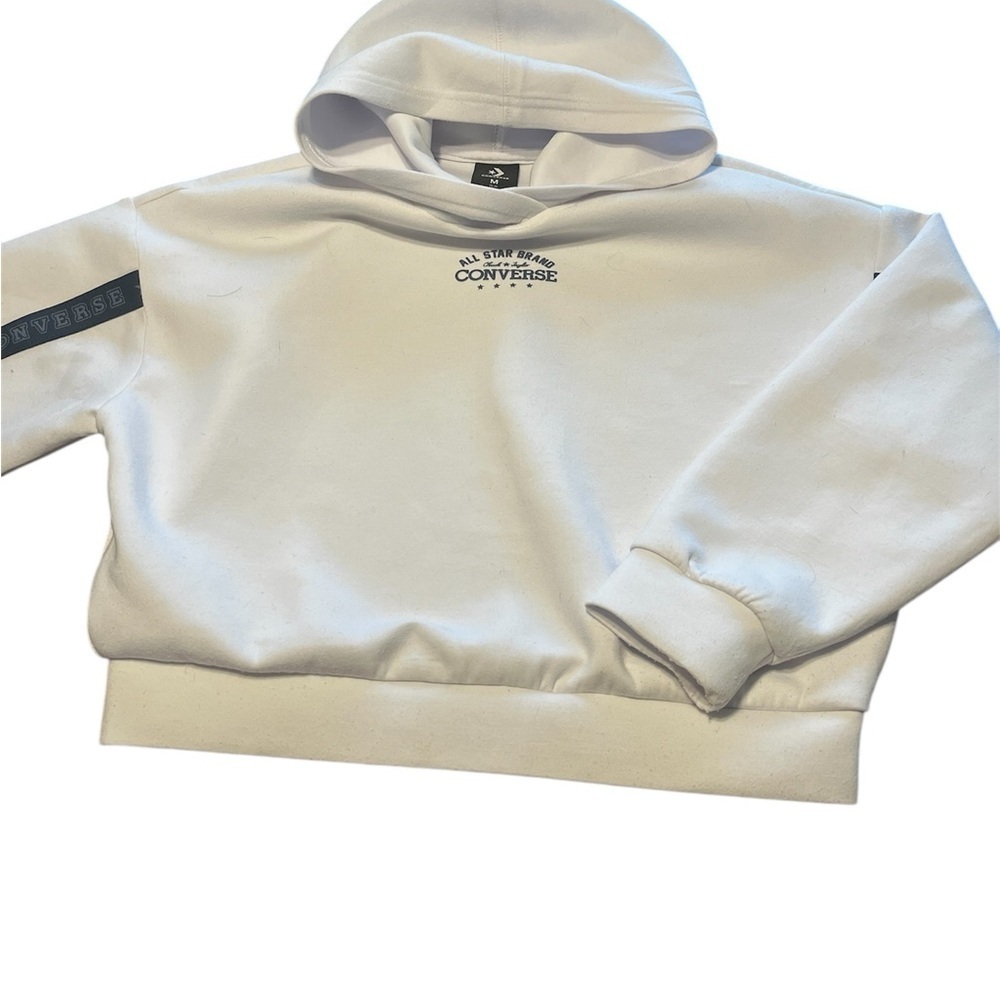 Converse Kids White Hoodie with Logo